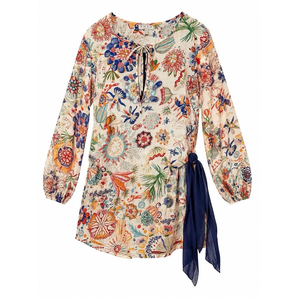 SHAN Canada Swim Cover Up 8 Art To Wear Luxury Resort Coastal Designer Tunic